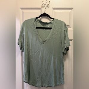 American Eagle Outfitters Soft and Sexy Sage Green Tee